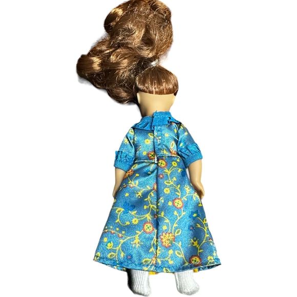 American Girl Mini Doll 6" Small Felicity Merriman Green Eyes Blue Dress - Picture 9 of 15